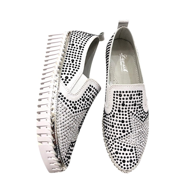 Glamour Sparkle Canvas Slip-On Sneakers