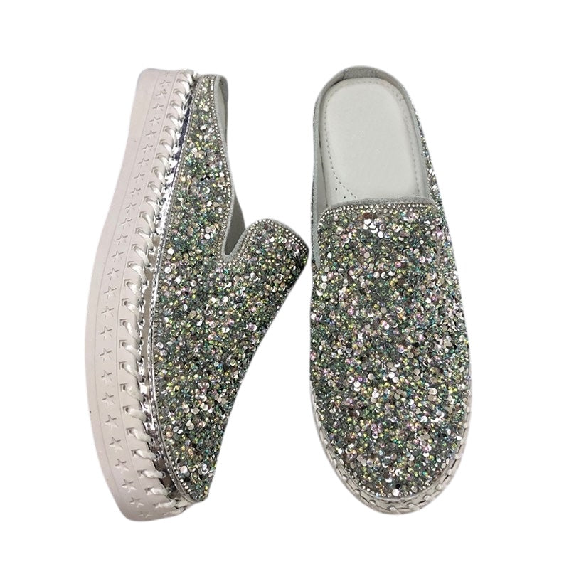 Sequins Luxe Slip-on Slides