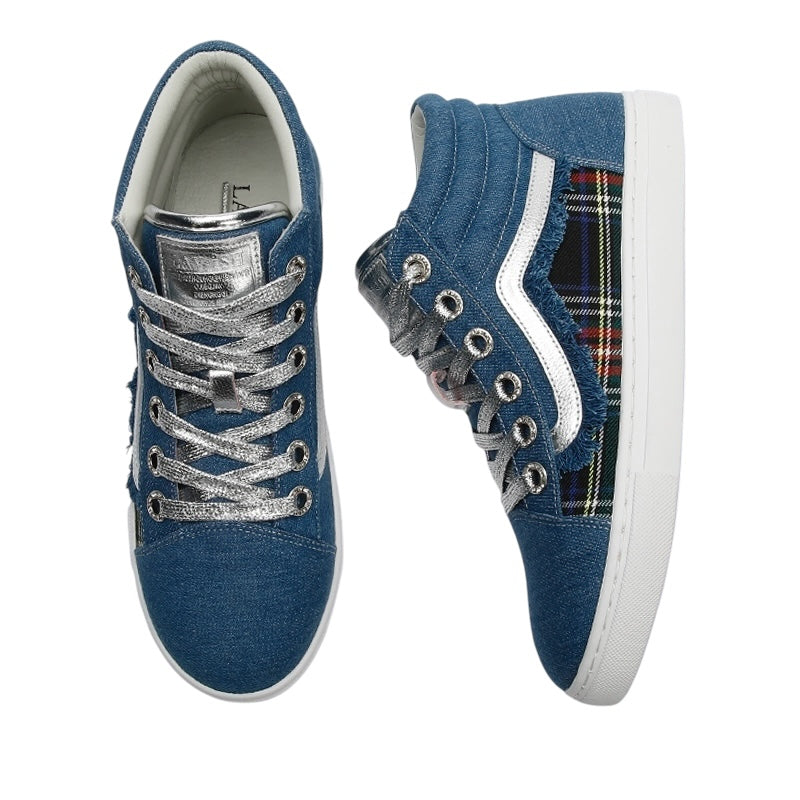 Glam Spark High-Top Sneakers - Denim Blue